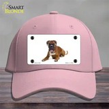 Boxer Dog Novelty License Plate Hat Cotton / Pink