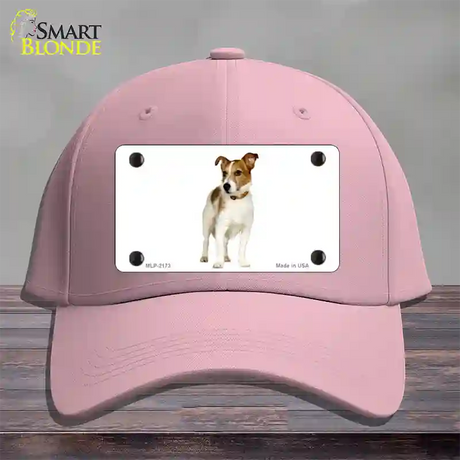 Jack Russell Terrier Dog Novelty License Plate Hat Cotton / Pink