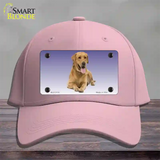 Yellow Labrador Retriever Dog Novelty License Plate Hat Cotton / Pink