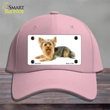 Yorkshire Terrier Dog Novelty License Plate Hat Cotton / Pink