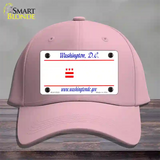 Washington DC State Blank Novelty License Plate Hat Cotton / Pink