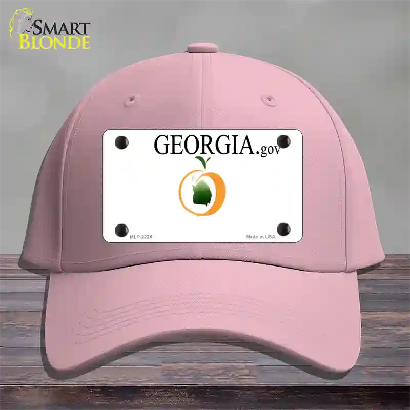 Georgia State Blank Novelty License Plate Hat Cotton / Pink