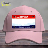 Idaho State Blank Novelty License Plate Hat Cotton / Pink