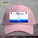 Illinois State Blank Novelty License Plate Hat Cotton / Pink