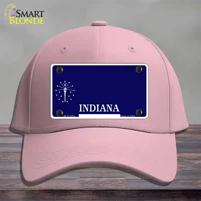 Indiana State Blank Novelty License Plate Hat Cotton / Pink