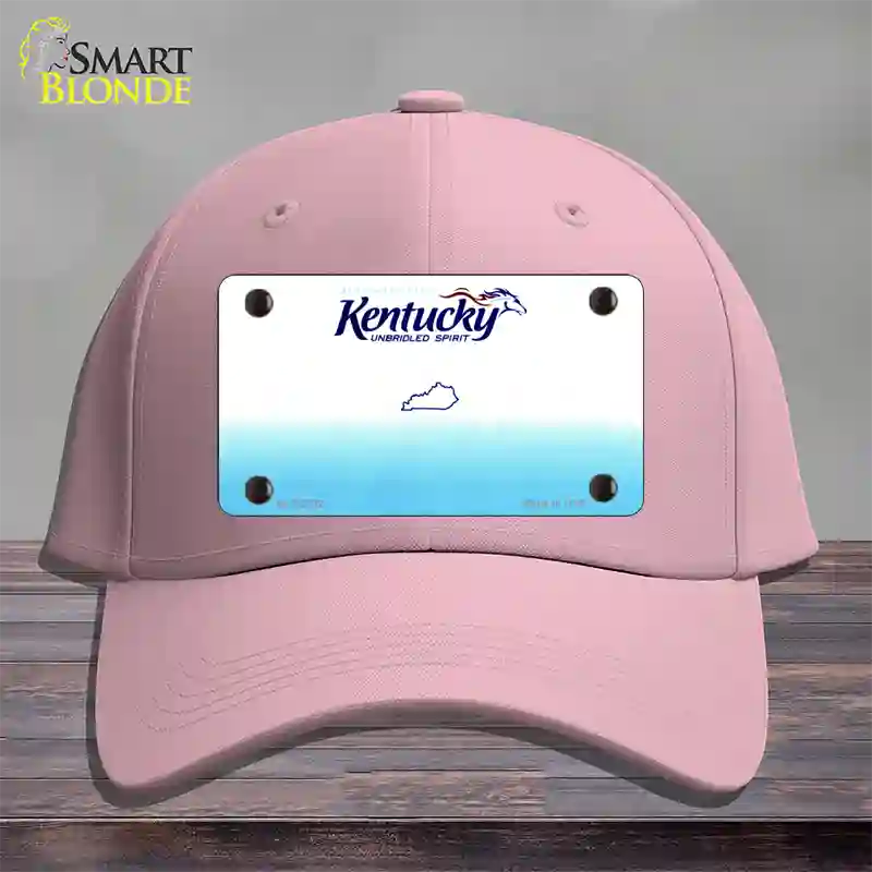 Kentucky State Blank Novelty License Plate Hat Cotton / Pink