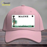 Maine State Blank Novelty License Plate Hat Cotton / Pink