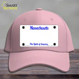 Massachusetts State Blank Novelty License Plate Hat Cotton / Pink