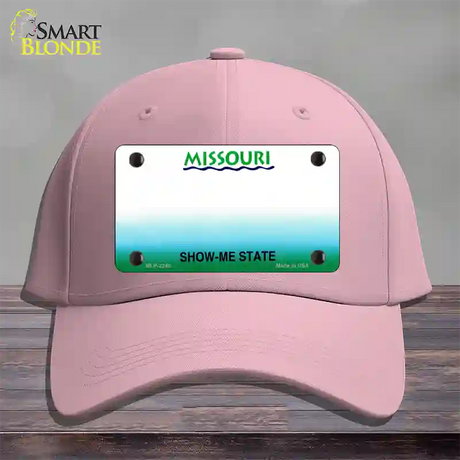 Missouri State Blank Novelty License Plate Hat Cotton / Pink