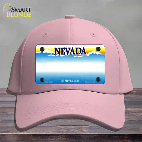 Nevada State Blank Novelty License Plate Hat Cotton / Pink