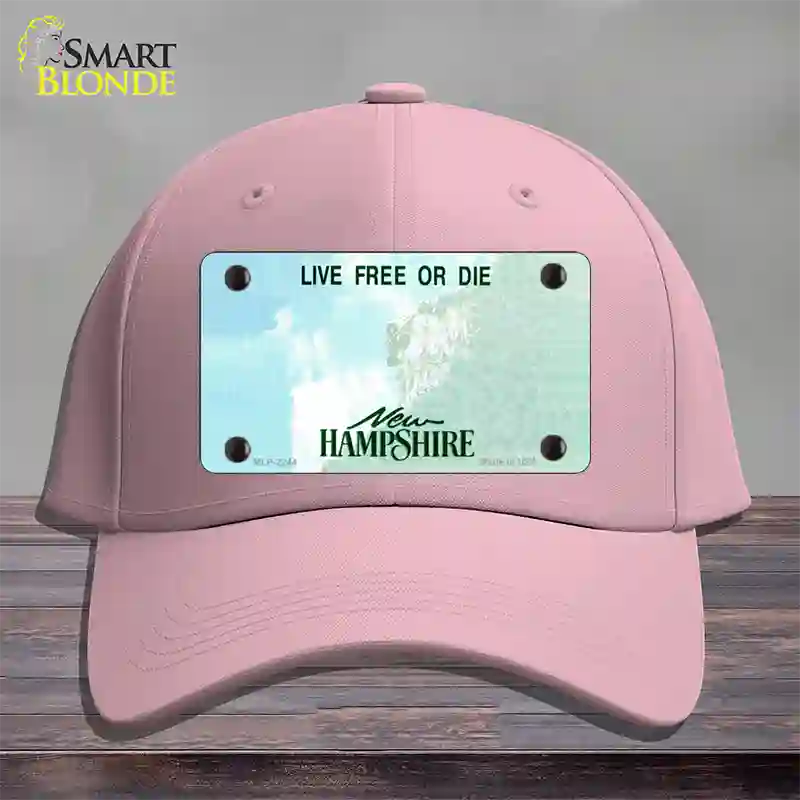 New Hampshire State Blank Novelty License Plate Hat Cotton / Pink