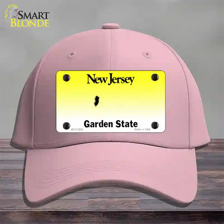 New Jersey State Blank Novelty License Plate Hat Cotton / Pink