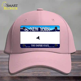 New York State State Blank Novelty License Plate Hat Cotton / Pink