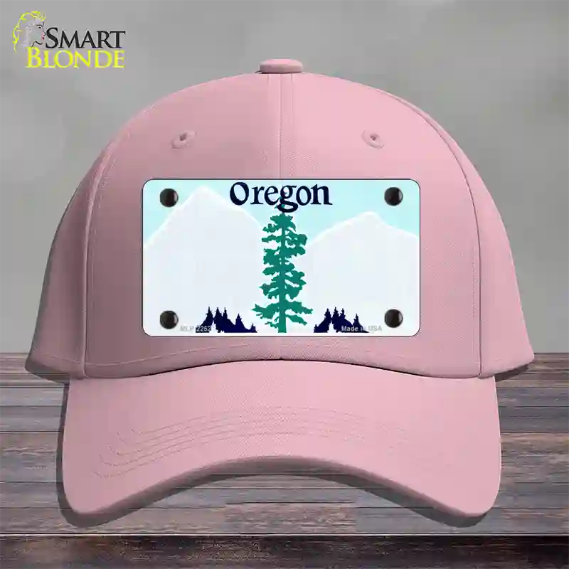 Oregon State Blank Novelty License Plate Hat Cotton / Pink