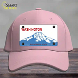 Washington State Blank Novelty License Plate Hat Cotton / Pink