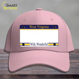 West Virginia State Blank Novelty License Plate Hat Cotton / Pink