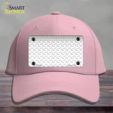 Diamond White Novelty License Plate Hat Cotton / Pink