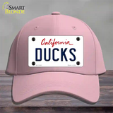 Ducks California State Novelty License Plate Hat Cotton / Pink