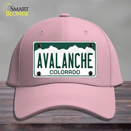 Avalanche Colorado State Novelty License Plate Hat Cotton / Pink