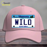 Wild Minnesota State Novelty License Plate Hat Cotton / Pink