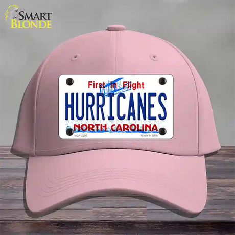 Hurricanes North Carolina State Novelty License Plate Hat Cotton / Pink