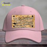 We The People Novelty License Plate Hat Cotton / Pink