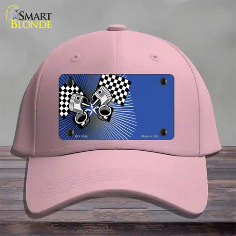 Racing Pistons Offset Novelty License Plate Hat Cotton / Pink