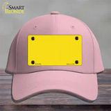 Yellow Solid Novelty License Plate Hat Cotton / Pink