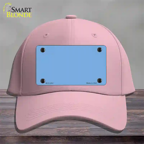 Baby Blue Solid Novelty License Plate Hat Cotton / Pink