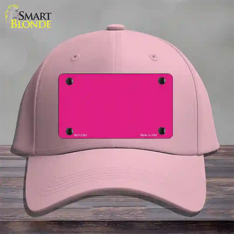 Pink Solid Novelty License Plate Hat Cotton / Pink