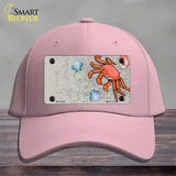 Crab And Seashells Novelty License Plate Hat Cotton / Pink