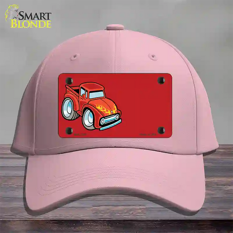 Cartoon Classic Effie Offset Novelty License Plate Hat Cotton / Pink