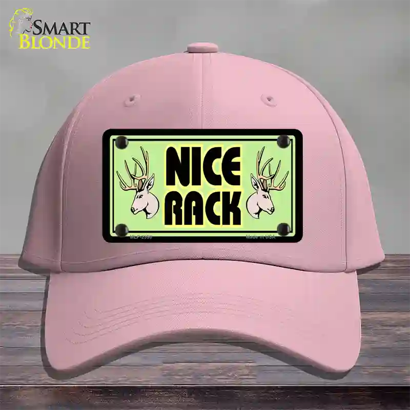 Nice Rack Novelty License Plate Hat Cotton / Pink