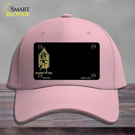 An Army of One Offset Novelty License Plate Hat Cotton / Pink