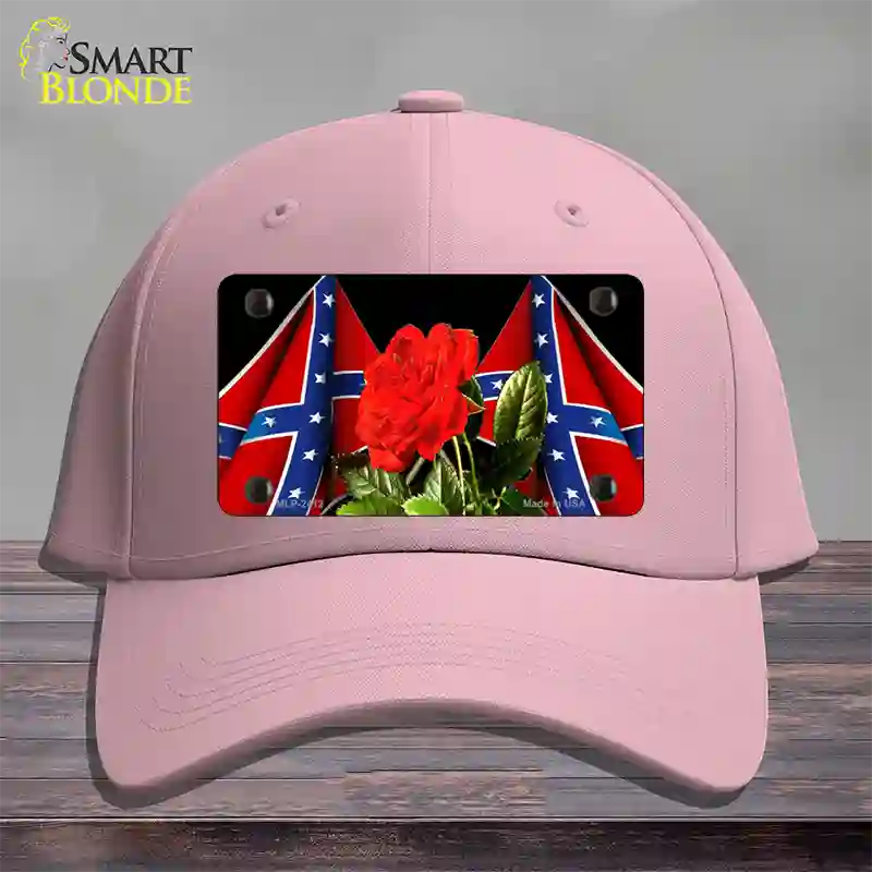 Rebel Rose Novelty License Plate Hat Cotton / Pink