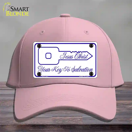 Your Key To Salvation Novelty License Plate Hat Cotton / Pink