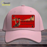 Roadrunner Red New Mexico Novelty License Plate Hat Cotton / Pink