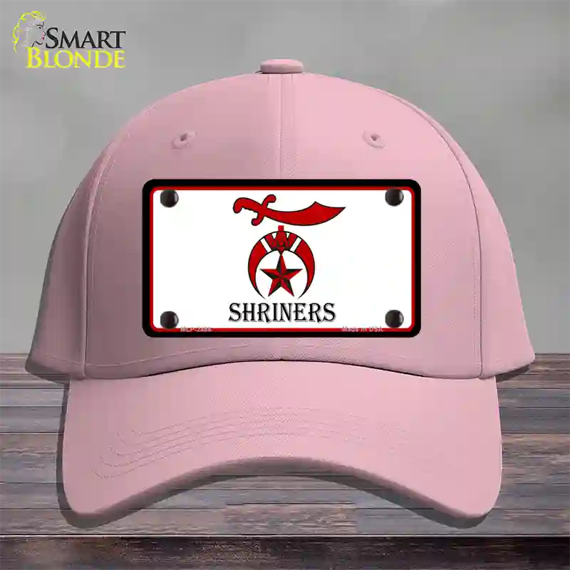 Shriners Logo Novelty License Plate Hat Cotton / Pink