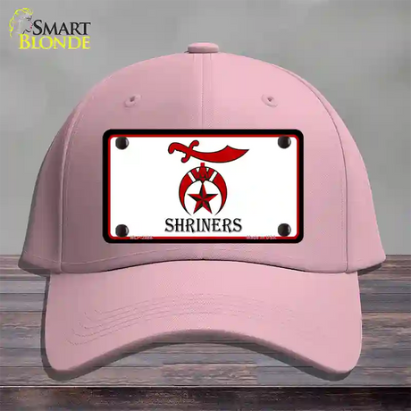 Shriners Logo Novelty License Plate Hat Cotton / Pink