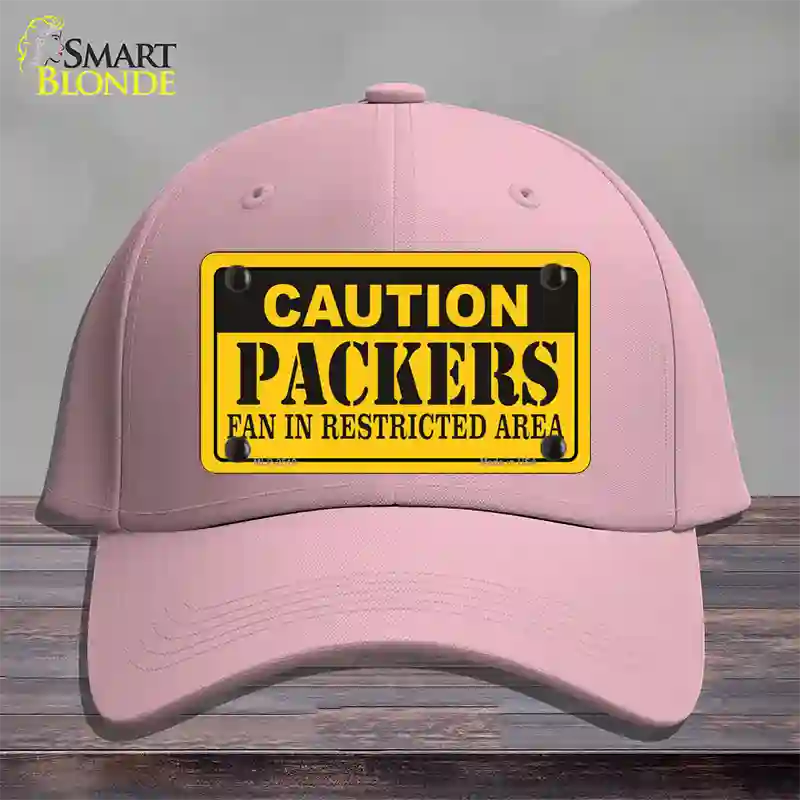 Caution Packers Novelty License Plate Hat Cotton / Pink