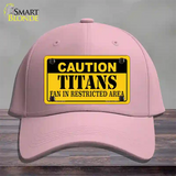 Caution Titans Novelty License Plate Hat Cotton / Pink