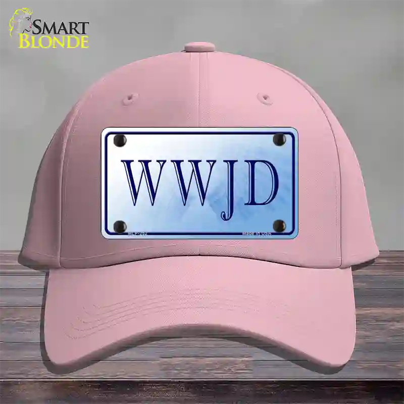 WWJD Novelty License Plate Hat Cotton / Pink