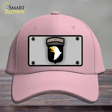 Airborne Eagle Novelty License Plate Hat Cotton / Pink