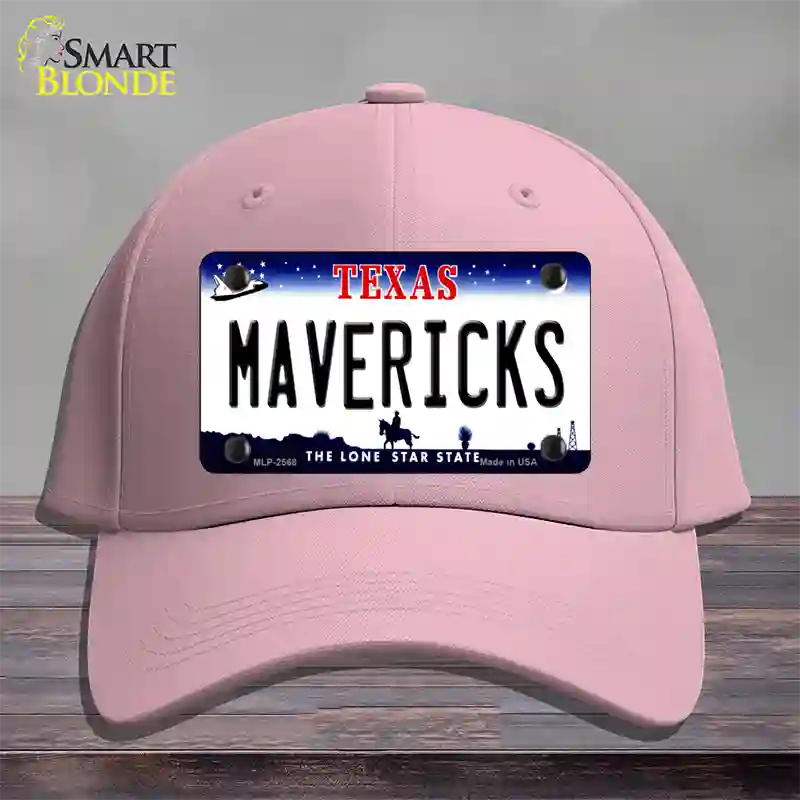 Mavericks Texas State Novelty License Plate Hat Cotton / Pink