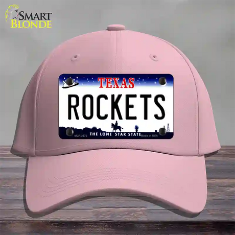 Rockets Texas State Novelty License Plate Hat Cotton / Pink