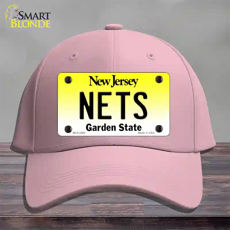 Nets New Jersey State Novelty License Plate Hat Cotton / Pink