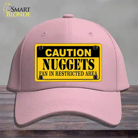 Caution Nuggets Fan Novelty License Plate Hat Cotton / Pink