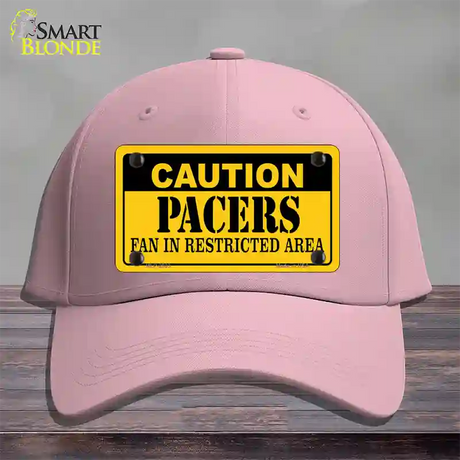 Caution Pacers Novelty License Plate Hat Cotton / Pink