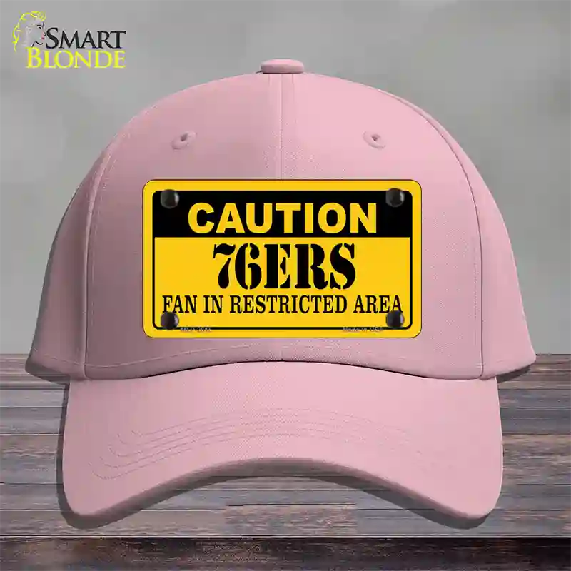 Caution 76ers Fan Novelty License Plate Hat Cotton / Pink