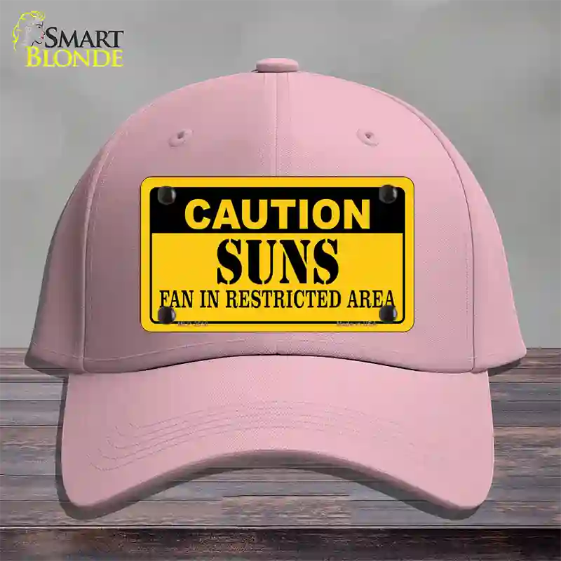 Caution Suns Fan Novelty License Plate Hat Cotton / Pink